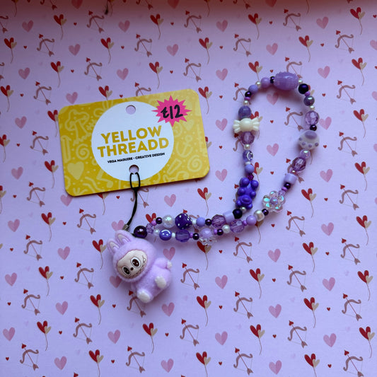 Purple Bubu Phone Charm