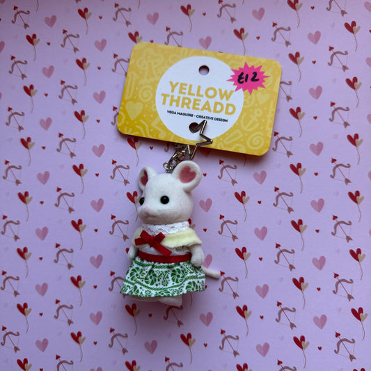 Dress Mouse Keychain 