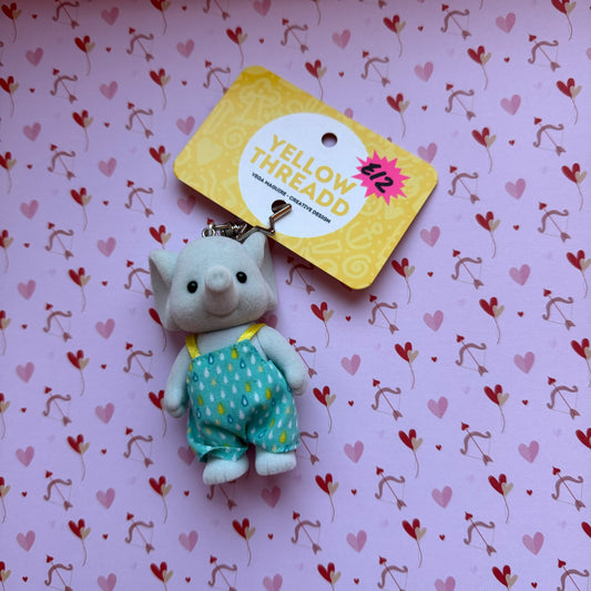 Dungaree Elephant Keychain