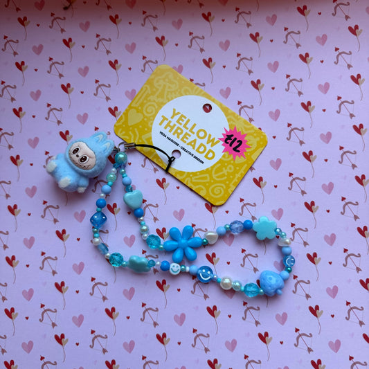 Blue Bubu Phone Charm