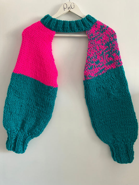 Pink and Teal Hug