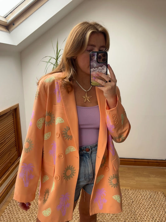 Peach summer blazer 