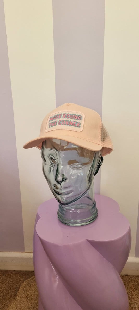 Pink With Light Pink Border Trucker Cap