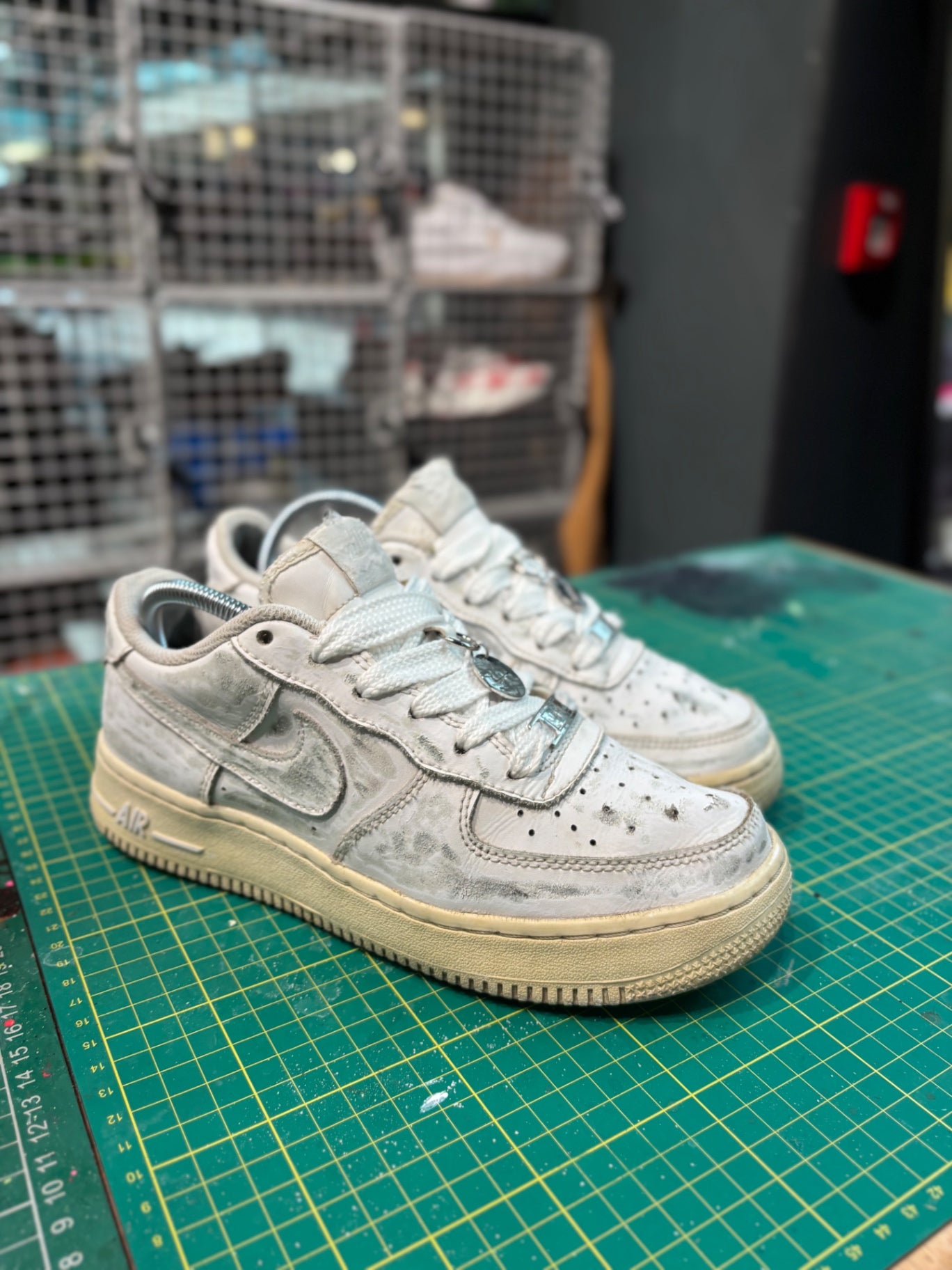 Distressed Nike Air Force One UK4.5