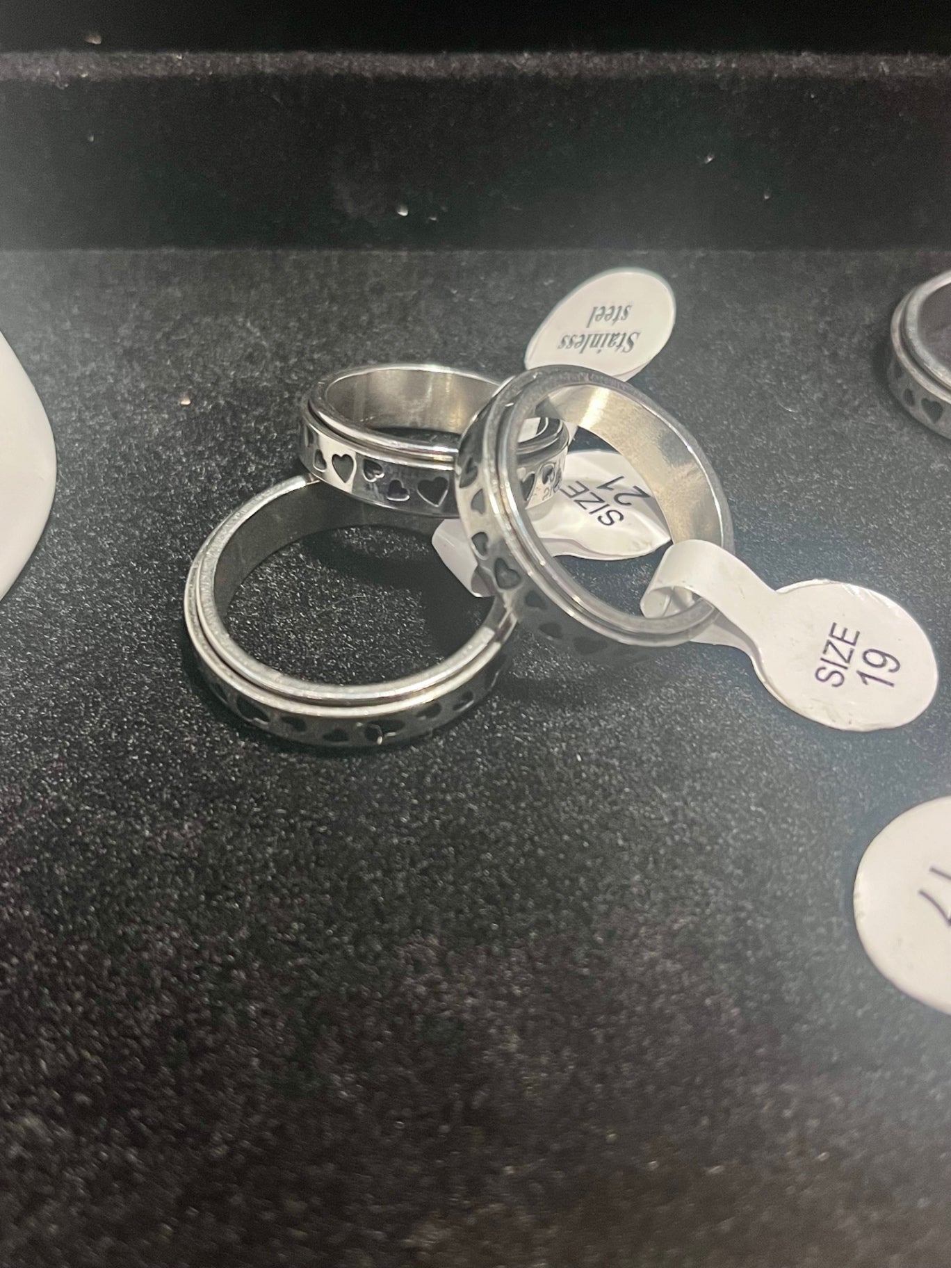 Heart Spinner Ring Size 9
