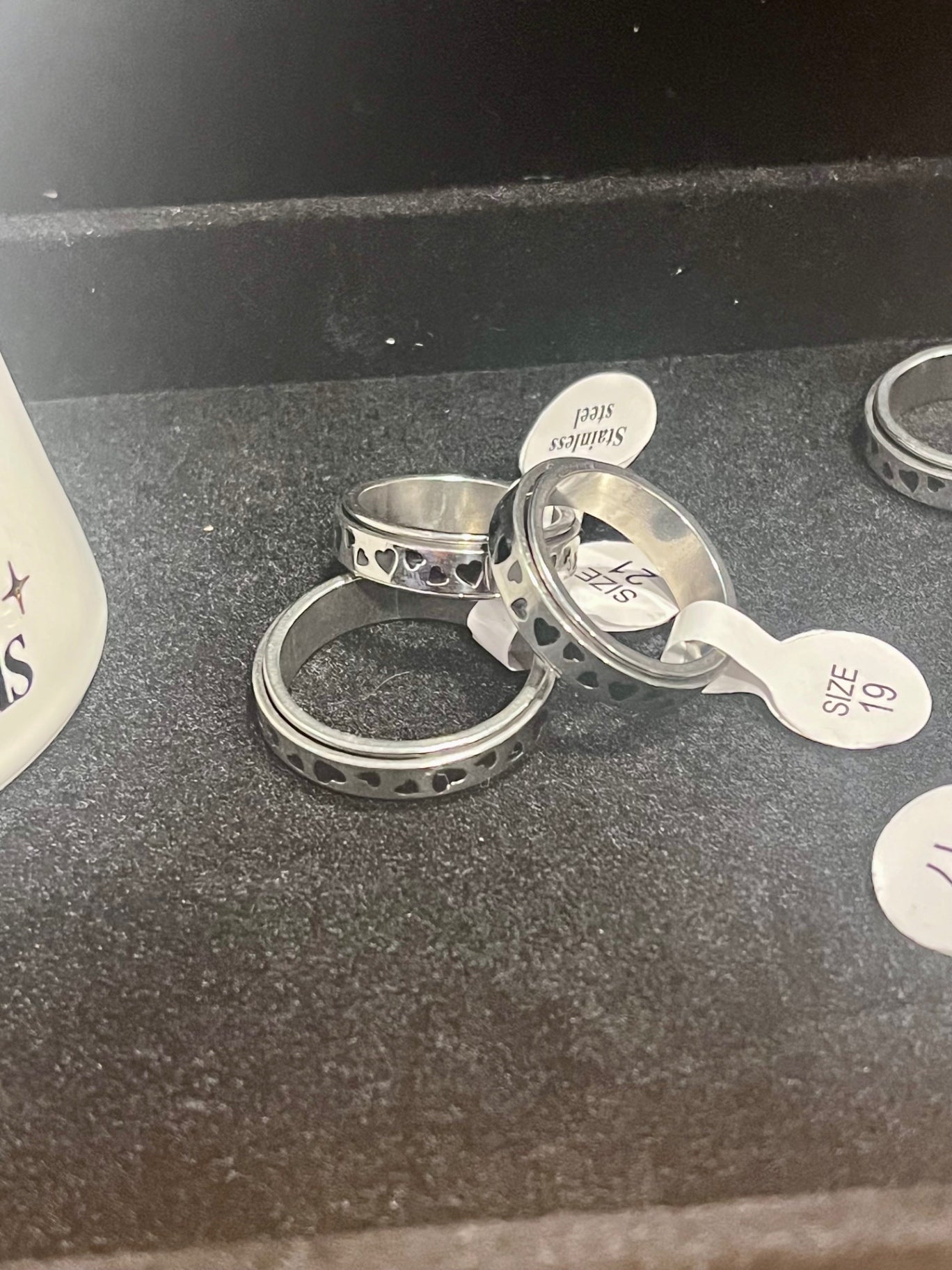 Heart Spinner Ring Size 9