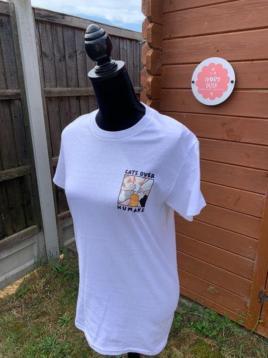 cats over humans tshirt