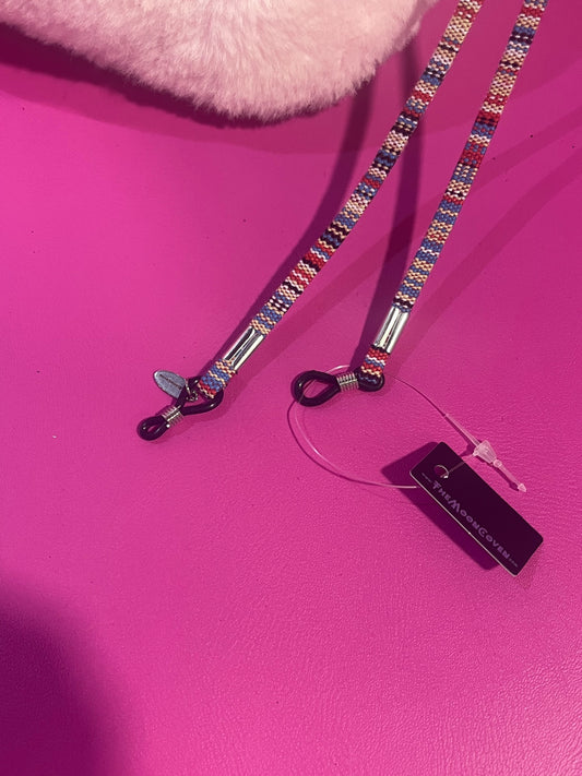 Aztec Sunnies Strap Chain Red/Blue
