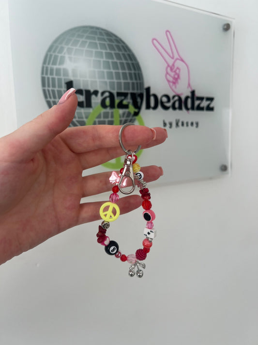 Twin flame keyring - silver 