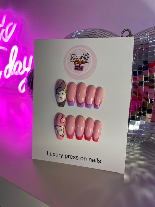 Kuromi & Melody Nails