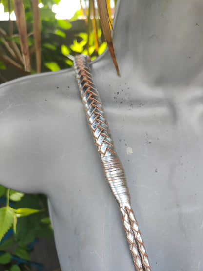 Chilean cross body bag - white tassle