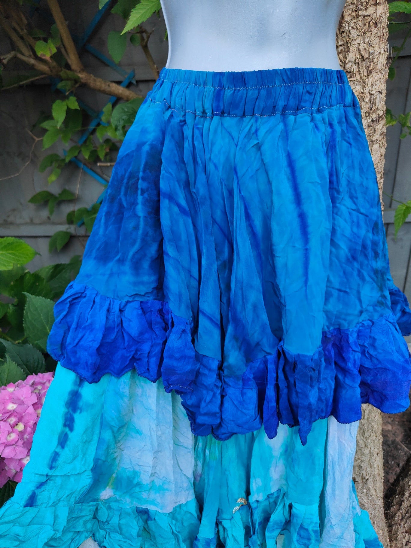 Wanderlust.maxi skirt - tiered tie dye 