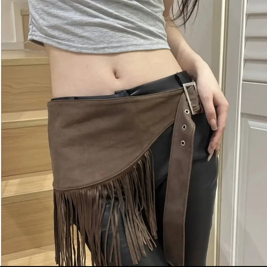 Desert Fringe Buckle Belt 