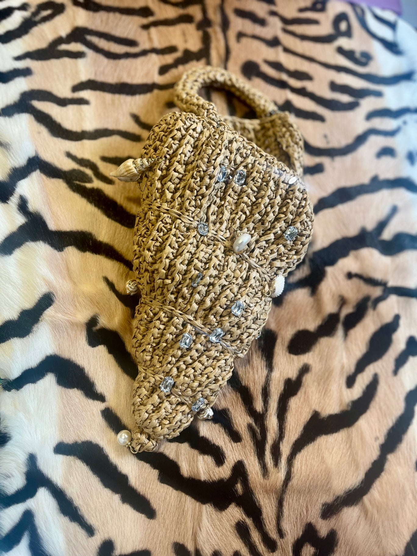 The Siren’s Treasure – Handwoven Shell Charm Bag