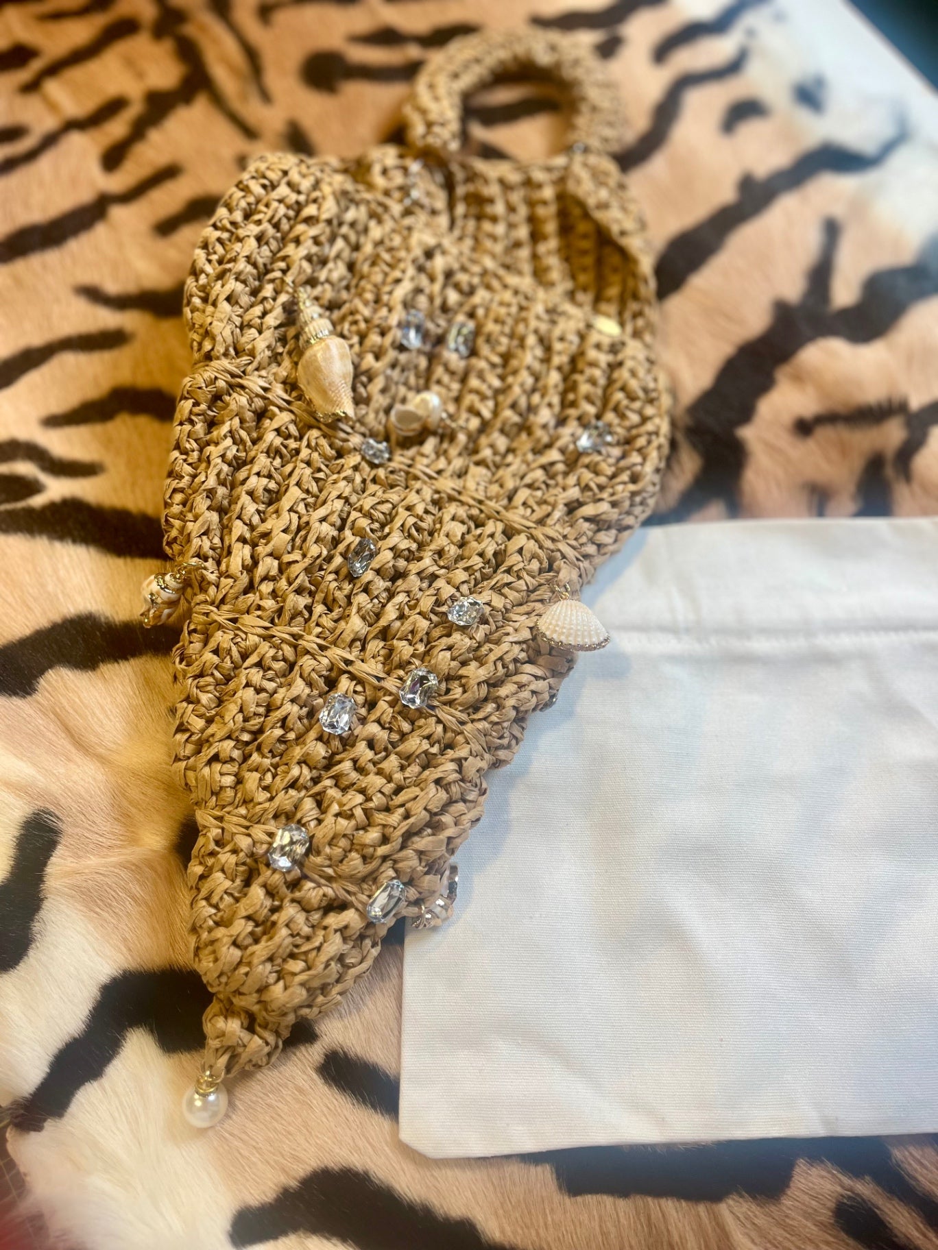 The Siren’s Treasure – Handwoven Shell Charm Bag