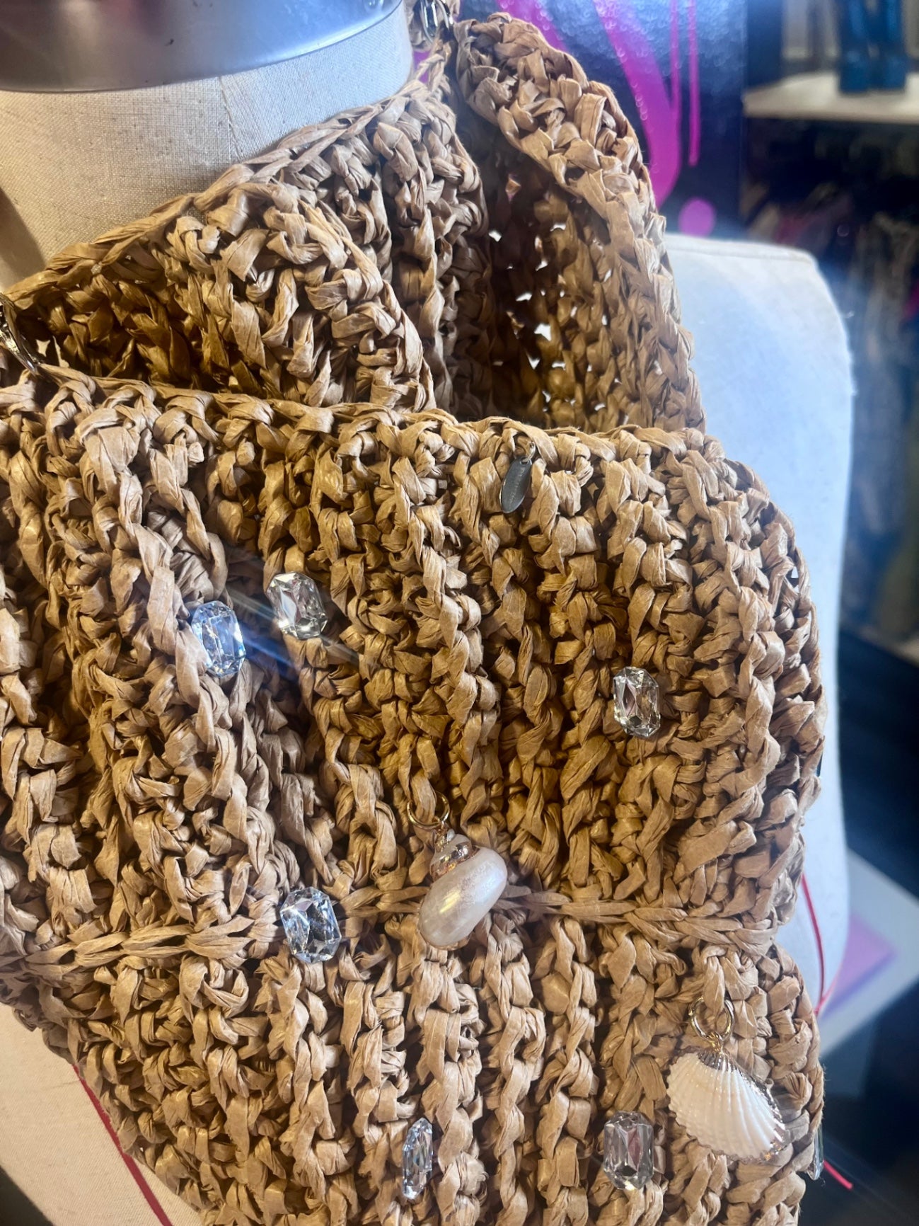 The Siren’s Treasure – Handwoven Shell Charm Bag
