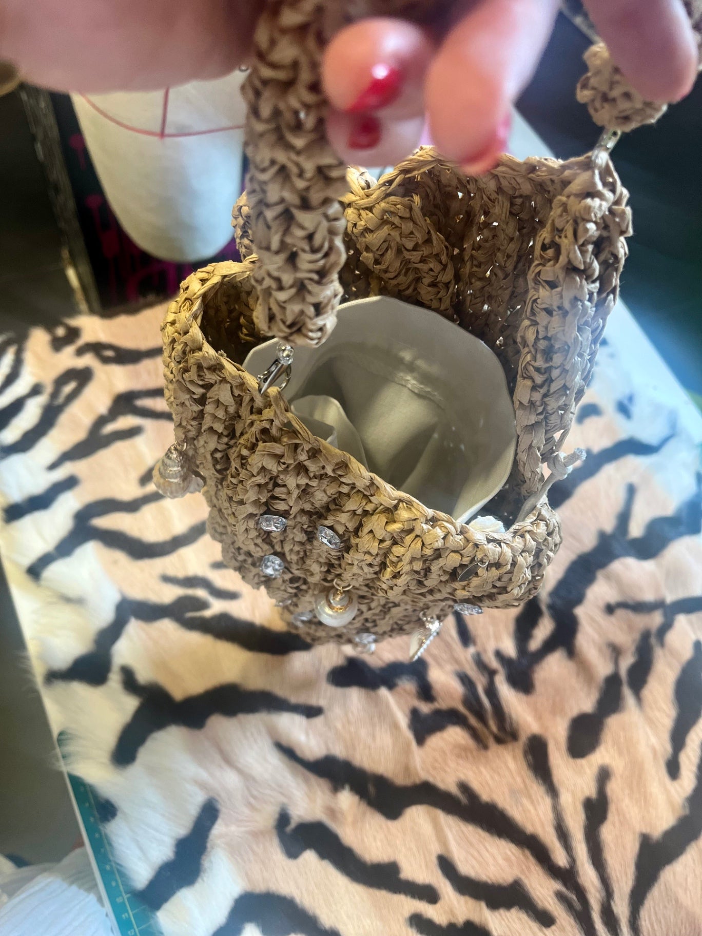 The Siren’s Treasure – Handwoven Shell Charm Bag