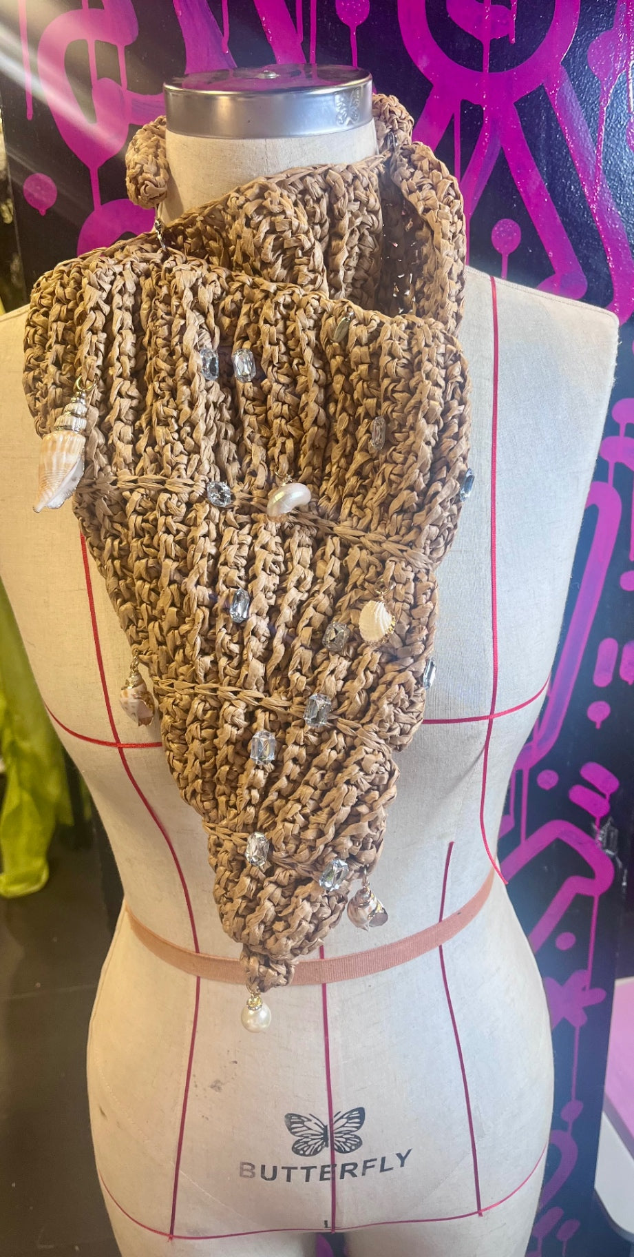 The Siren’s Treasure – Handwoven Shell Charm Bag