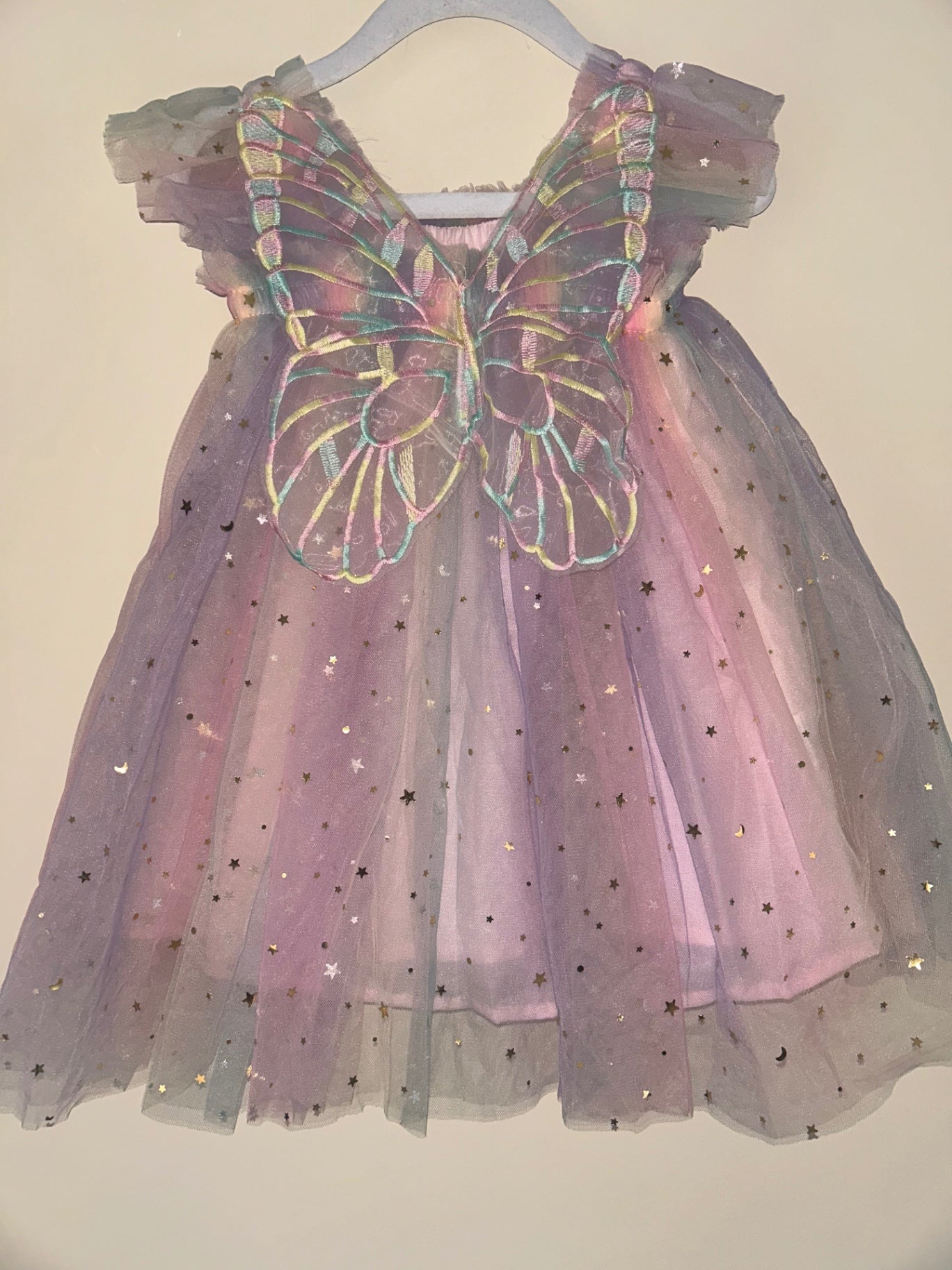 1 year old Multicoloured Pink and Purple Winged Dress