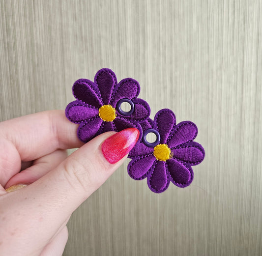 Purple Daisy Flower Multipack Lace Accessories