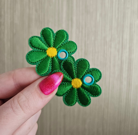 Green Daisy Flower Multipack Lace Accessories