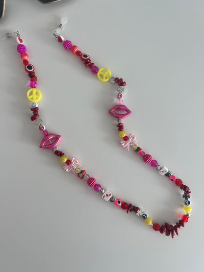 Twin flame sunglasses strap (silver) - original 