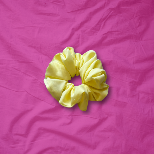 Mini Lemon Meringue Scrunchie