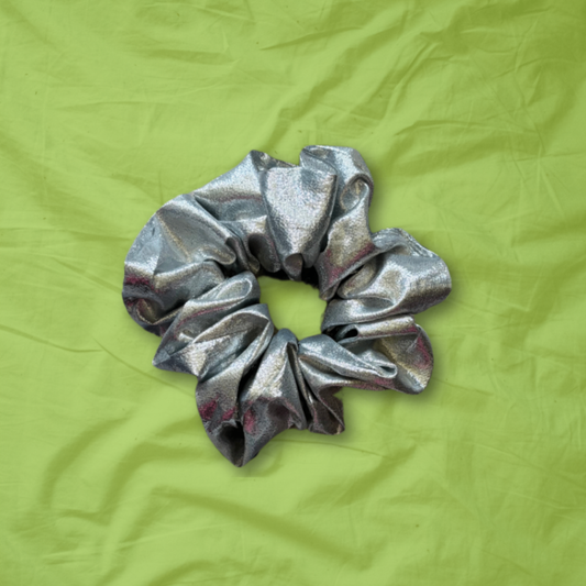 Medium Chrome Scrunchie