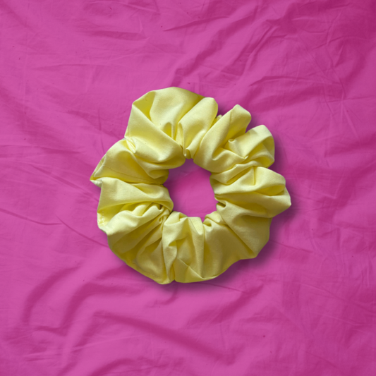 Medium Lemon Meringue Scrunchie