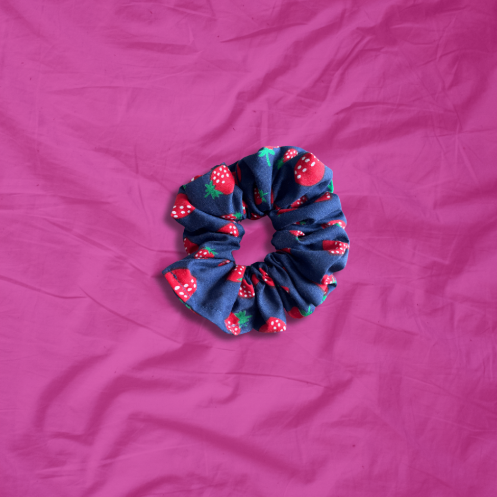Mini Strawberry Scrunchie