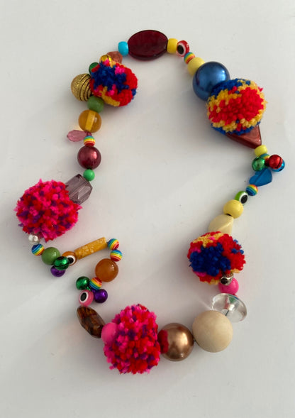 Pom Pom Necklaces