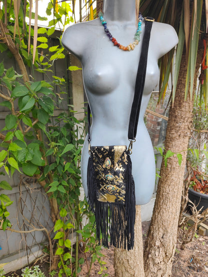 Yellowstone mobile bag- Black gold