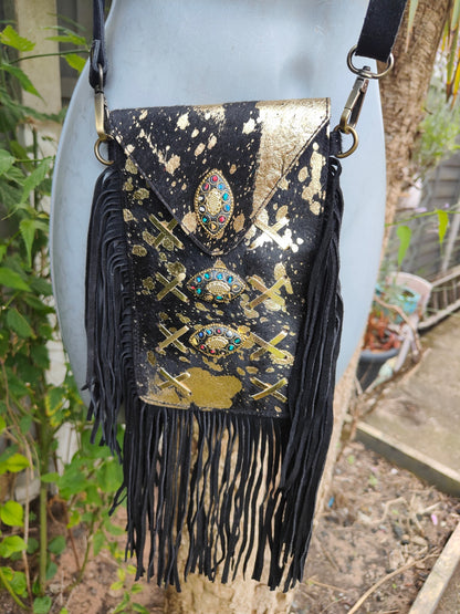 Yellowstone mobile bag- Black gold