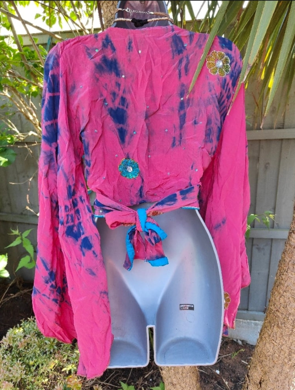 Wanderlust recycled sari Stevie top