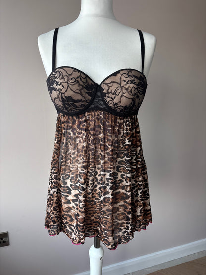 Leopard print cami top