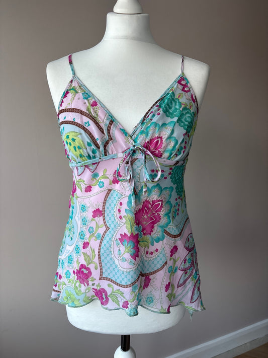 Floral cami top size medium