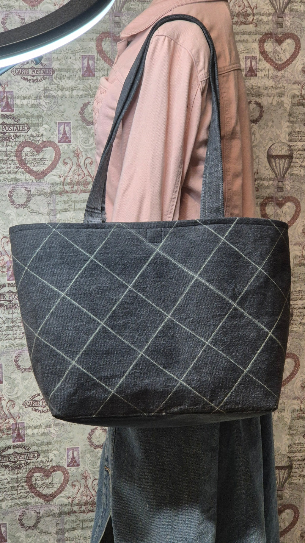 Gray tote 