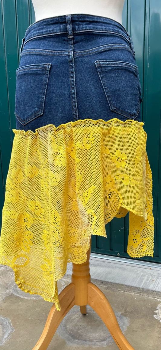 Yellow Lace Skirt