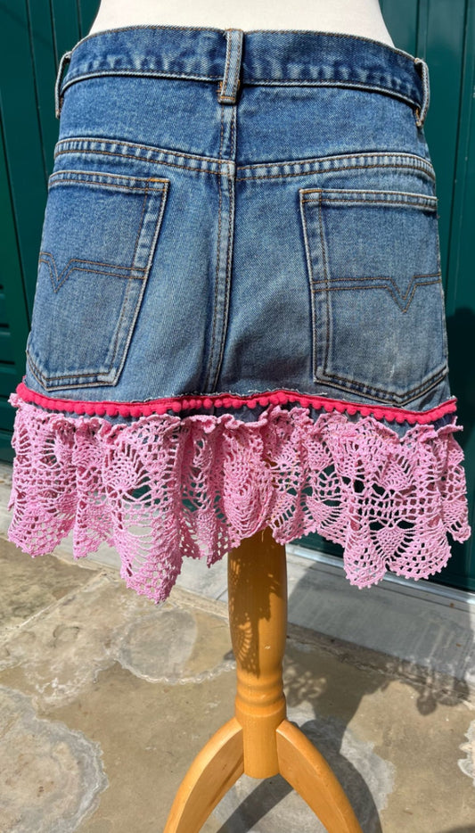 Pink Lace Skirt