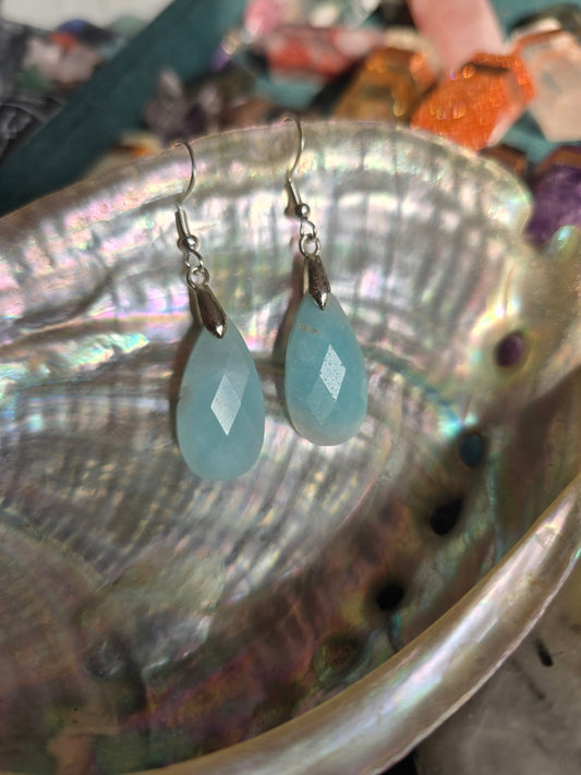 Caribbean calcite earrings 