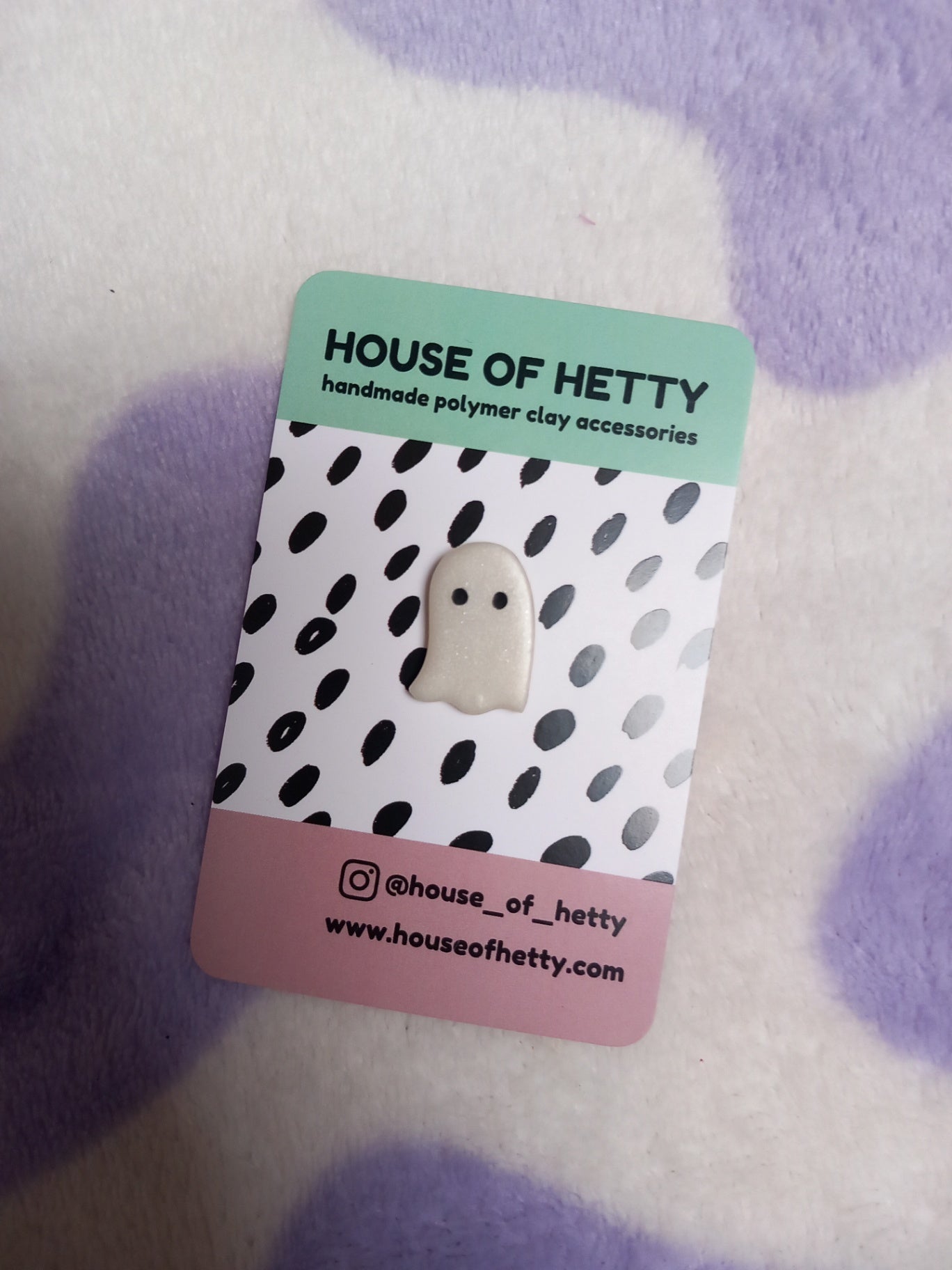 Ghost pin badge