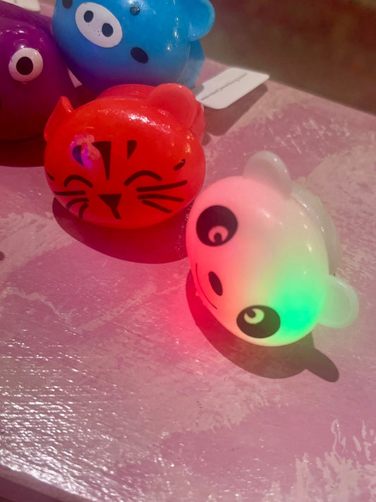 🐾 Light-Up Animal Rings – One Size