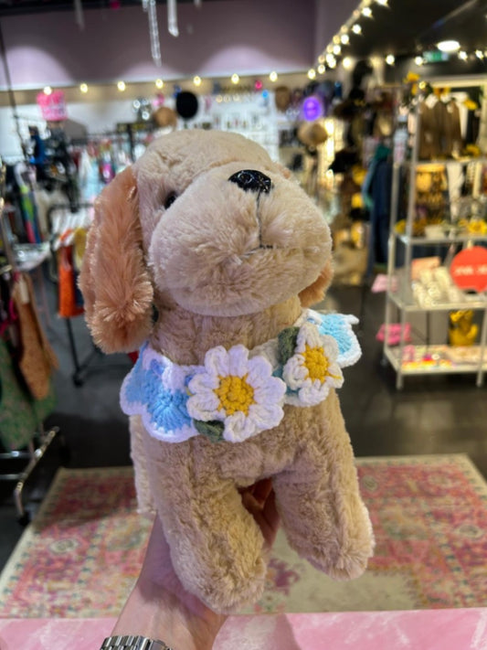 Crochet Pet Collar - Daisy