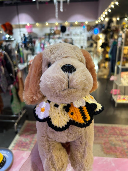 Crochet Pet Collar - Bee