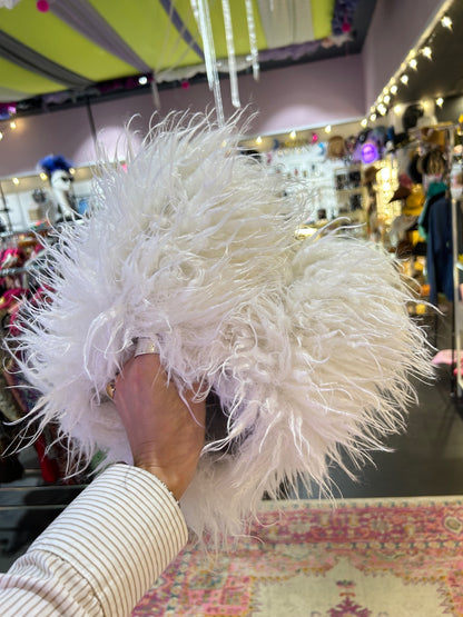 White Fluffy Slippers