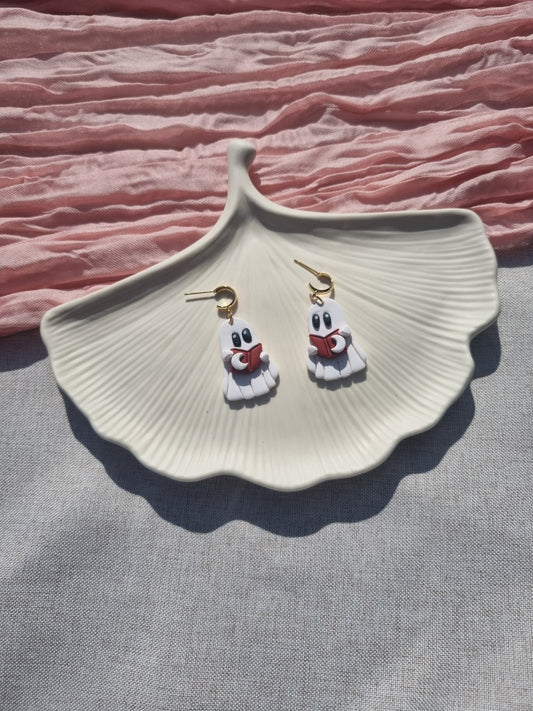 White bookish ghosts