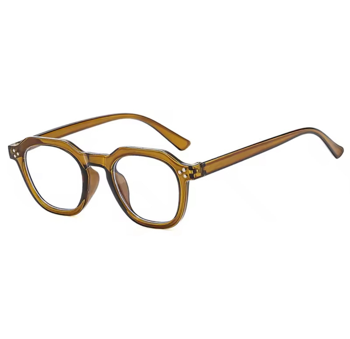Andie Square Frame Blue Light Glasses-Green