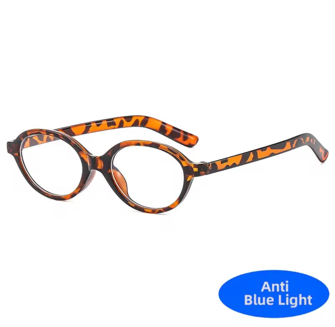 Blair Black Oval Anti-Blue Light Glasses