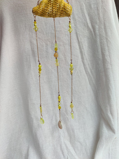 Yellow cloud suncatcher 