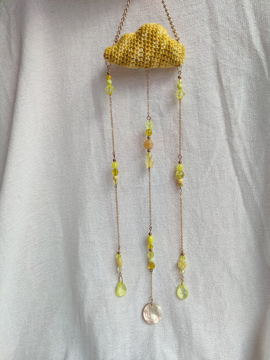 Yellow cloud suncatcher 